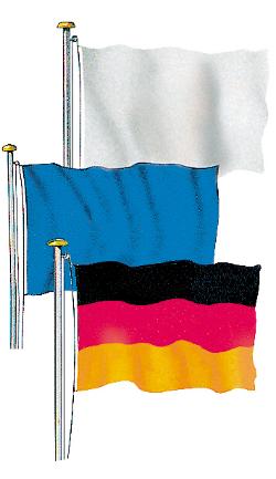 Hissflagge im Querformat 335 x 200 cm