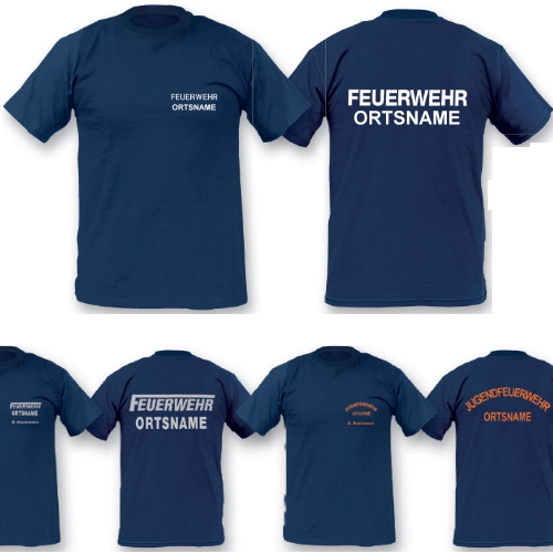 Terporten-T-Shirt „Top-Line“ Schrift VS + RS Ortsname