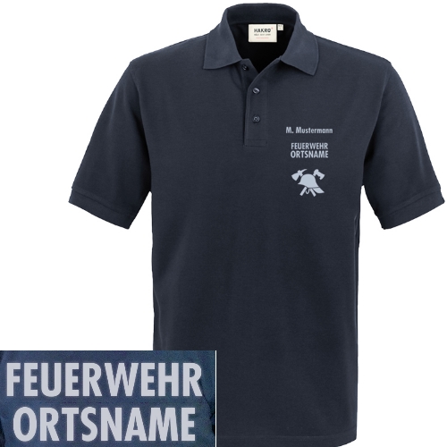 HAKRO Poloshirt 816 VS+RS FEUERWEHR+ORT