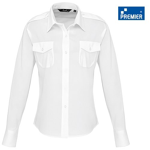 Premier Damenbluse 1/1 Arm Weiß