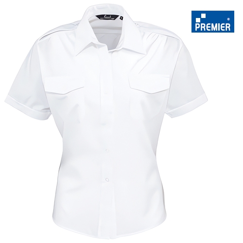 Premier Damenbluse 1/2 Arm Weiß