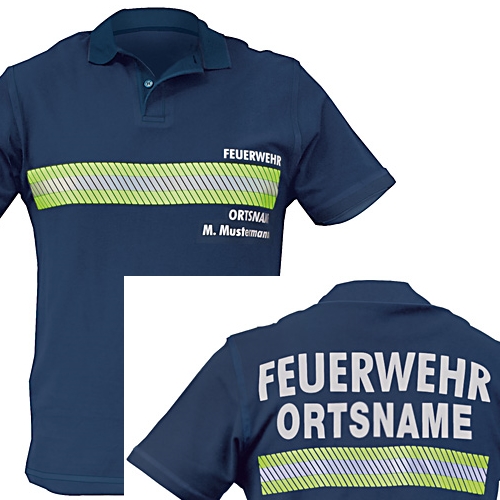 Polo-Shirt 3M™-Reflex VS + RS FEUERWEHR ORT