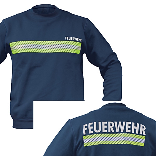 Sweat-Shirt 3M™-Reflex VS + RS FEUERWEHR