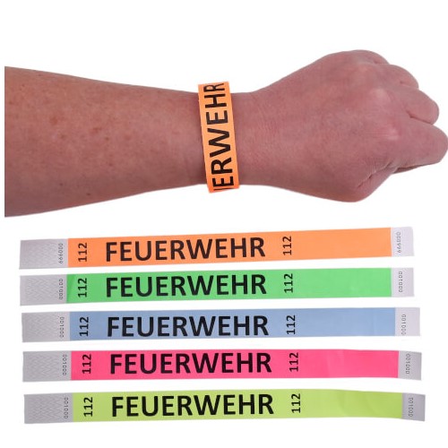 Eintrittskontrollbänder TYSTAR - Feuerwehr