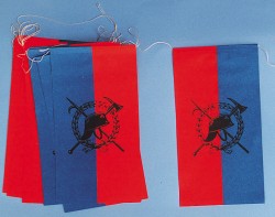Feuerwehr-Flaggenkette