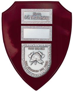 Mahagonilookplakette