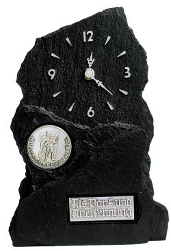 Schieferlook-Standuhr