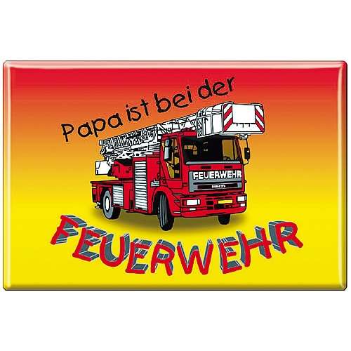 Metallmagnet ´Papa ist bei der Feuerwehr´