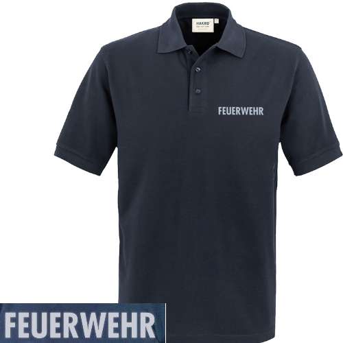 HAKRO Poloshirt 816 VS+RS FEUERWEHR