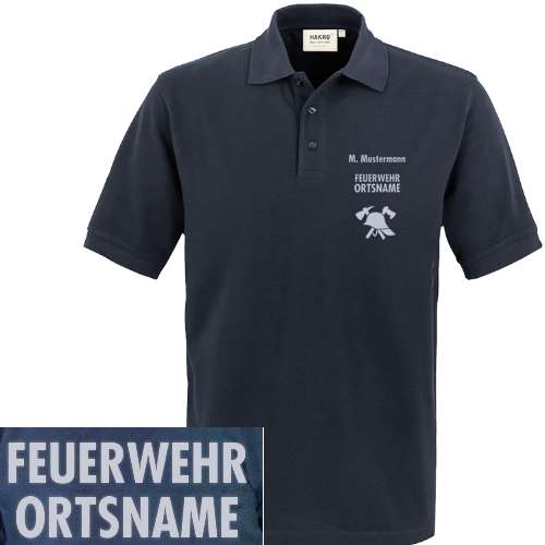 HAKRO Poloshirt 816 VS+RS FEUERWEHR+ORT