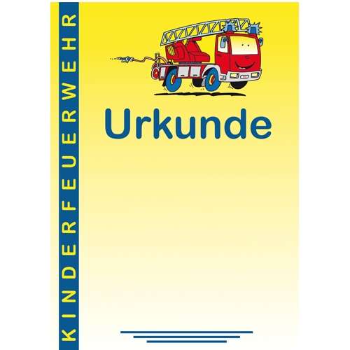PC-Urkunde ´Kinderfeuerwehr´